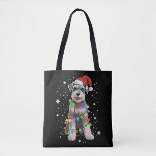 Bolsa Tote Cães Schnauzer Árvore Natal Pet Animal Cão 