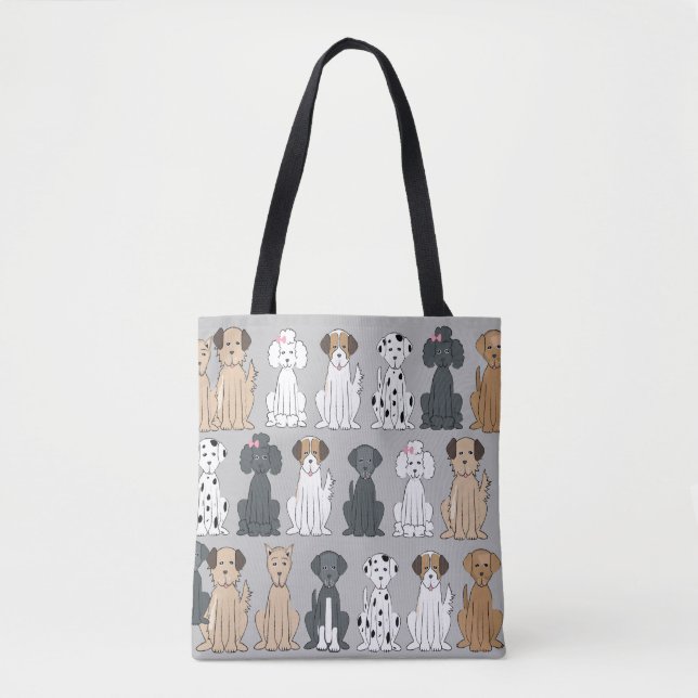 Bolsa Tote Cães Sorrindo (Frente)