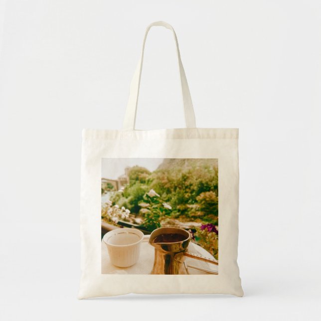 Bolsa Tote Café bósnio em Mostar (Frente)
