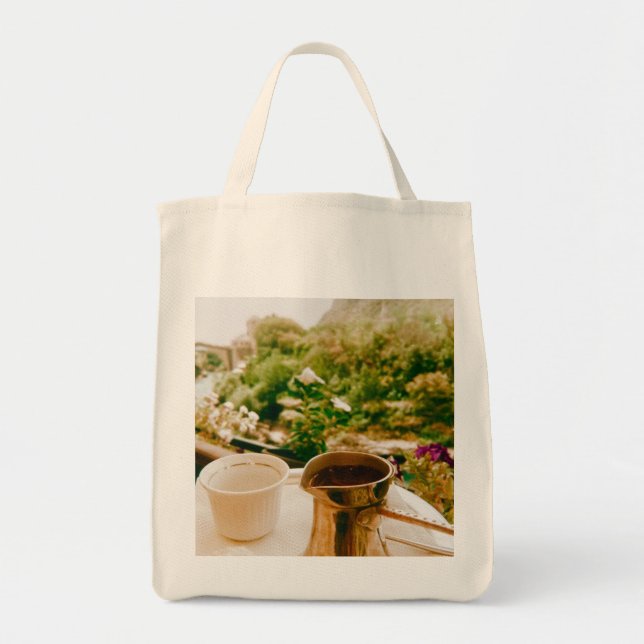 Bolsa Tote Café bósnio em Mostar (Frente)