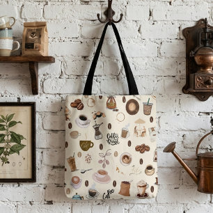Bolsa Tote Café café café espresso latte cappuccino café