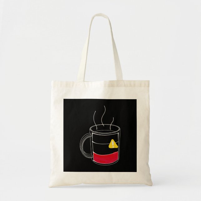 Bolsa Tote Café Críticamente baixo (Frente)