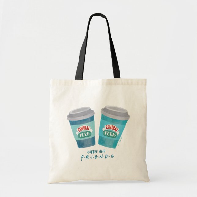 Bolsa Tote Café e AMIGOS™ (Frente)
