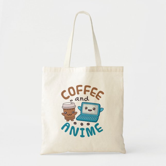 Bolsa Tote Café e Anime (Frente)