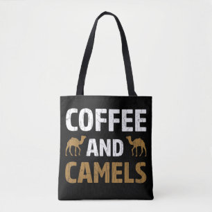 Bolsa Tote Café E Camelos Camelo Engraçado Amante De Animais 
