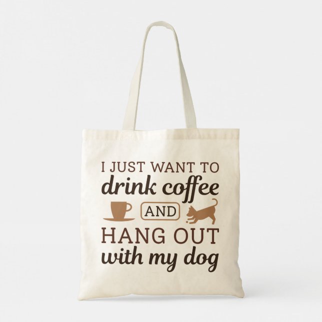 Bolsa Tote Café E Cão (Verso)