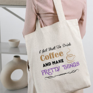 Bolsa Tote Café e coisas bonito