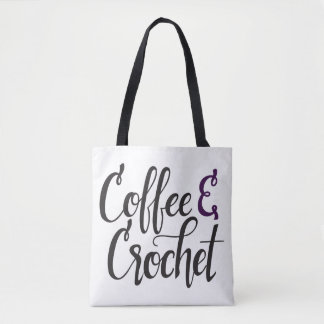Bolsa Tote Café e Crochet