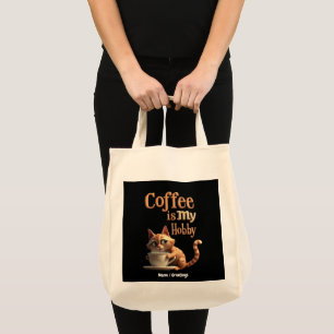 Bolsa Tote Café é meu passatempo Uma mistura de paixão e cafe