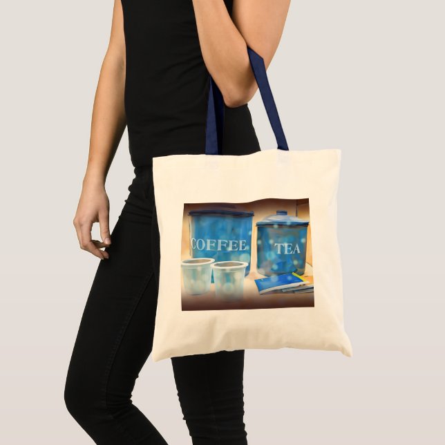 Bolsa Tote Café E Saco De Tota De Chá (Frente (produto))