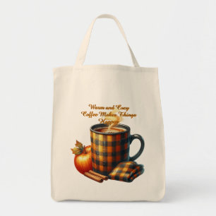 Bolsa Tote Café Faz as Coisas Acontecerem