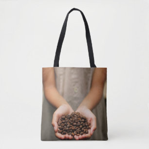 Bolsa Tote Café feijões de café com aroma torrado