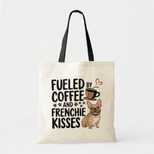 Bolsa Tote Café Francês Bonito Café Amante Francês Cachorro M
