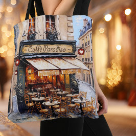 Bolsa Tote Café Italiano Aquarela Amante do Café