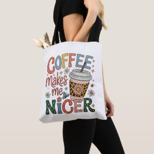 Bolsa Tote Café Me Deixa Mais Simpática Café Gelado Engraçado