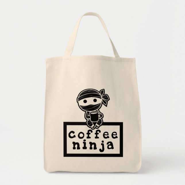 Bolsa Tote Café Ninja Grocery (Frente)