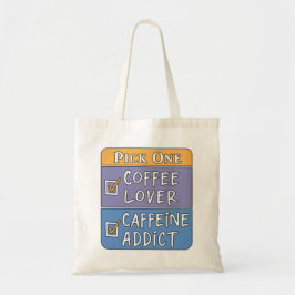 Bolsa Tote Café ou Cafeína