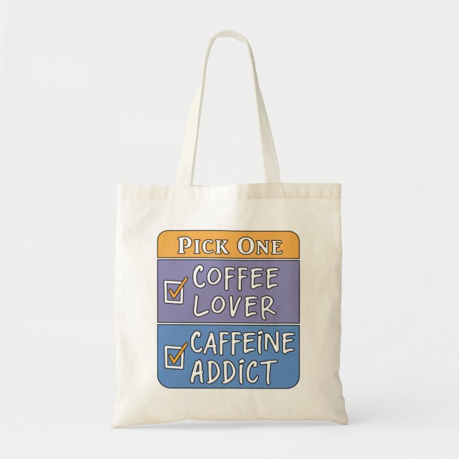 Bolsa Tote Café ou Cafeína (Frente)