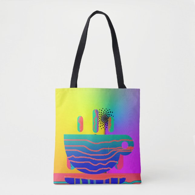 Bolsa Tote Café ou Chá? Decorativo  (Frente)