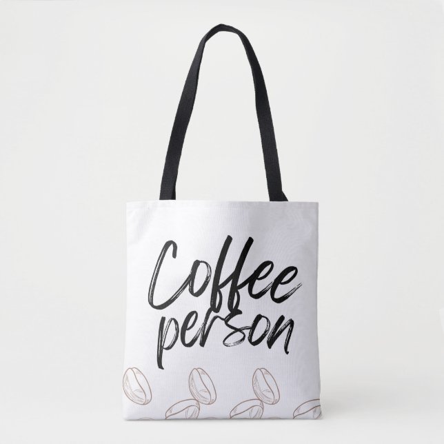 Bolsa Tote "Café Pessoa", saco de toques para amante de café (Frente)