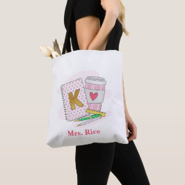 Bolsa Tote Café Pink de Professores do Jardim de Infância Per