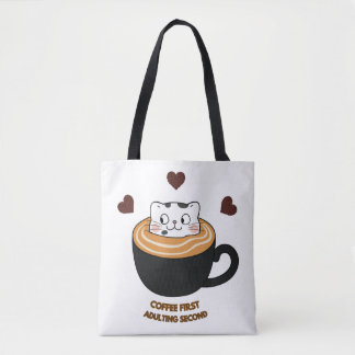 Bolsa Tote Café Primeiro Adultescência Segundo Gat
