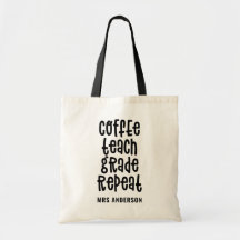 Café, professor, série, repetição de tipografia