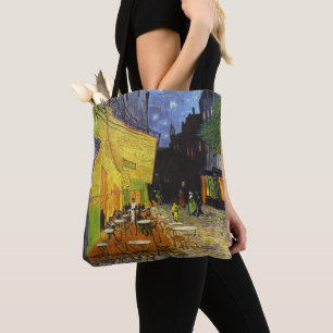 Bolsa Tote Café Terrace à noite por van Gogh