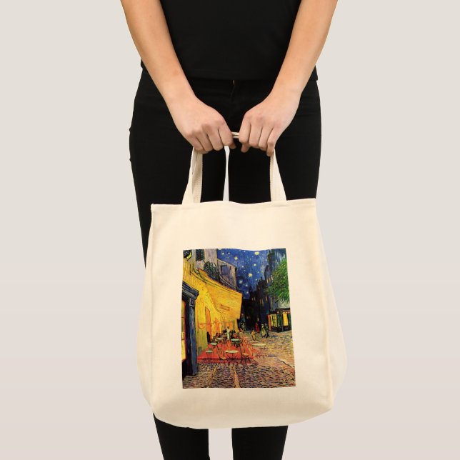 Bolsa Tote Café Terrace à noite por Vincent van Gogh (Frente (produto))