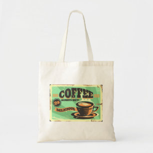 Bolsa Tote Café Vintage Sempre Quente Saco