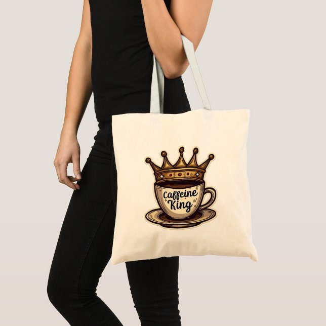 Bolsa Tote Cafeine King - Coroa De Café (Frente (produto))