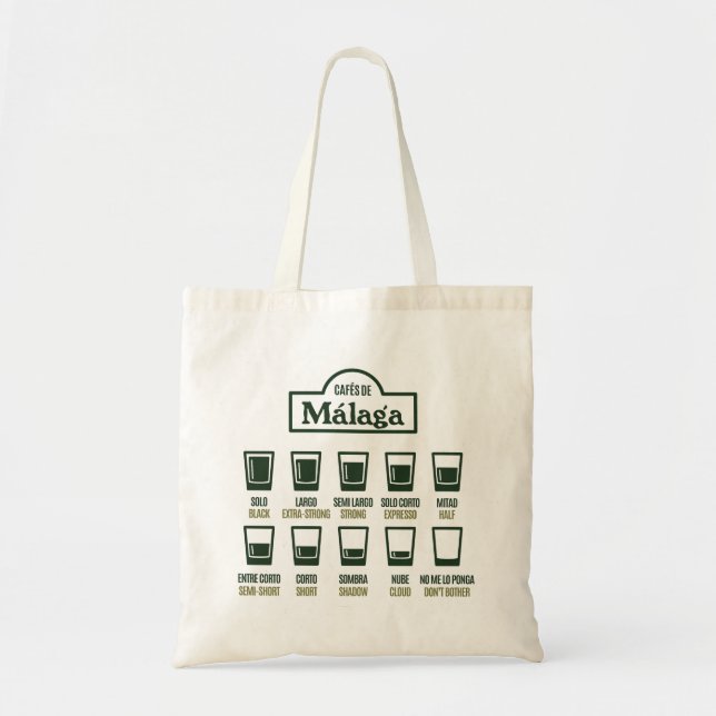 Bolsa Tote Cafés de Málaga (Frente)