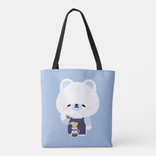 Bolsa Tote Cafeteiro Urso Polar Fofo