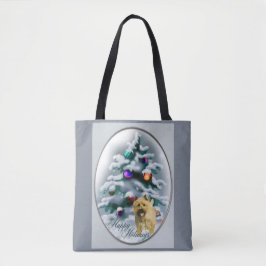 Bolsa Tote Cairn Terrier Christmas