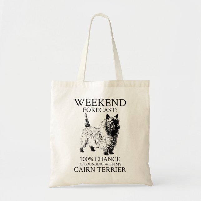 Bolsa Tote Cairn Terrier Dog (Frente)