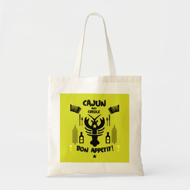 Bolsa Tote Cajun e Creole Cooks (Frente)