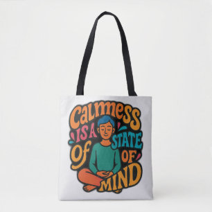 Bolsa Tote Calbaga É Um Estado De Mente - Meditando Yogi Zen