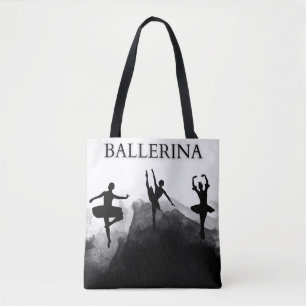 Bolsa Tote Calçados Balés de dança da Girl Ballerina White Pr
