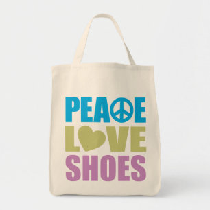 Bolsa Tote Calçados do amor da paz