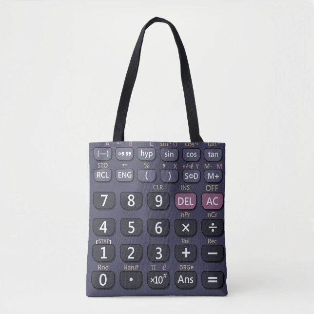 Bolsa Tote Calculadora científica (Frente)