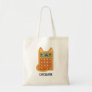 Bolsa Tote Calculadora Funny de Gato