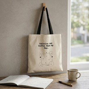 Bolsa Tote Cálculo & Amante do Café  Ritual Diário do Profess