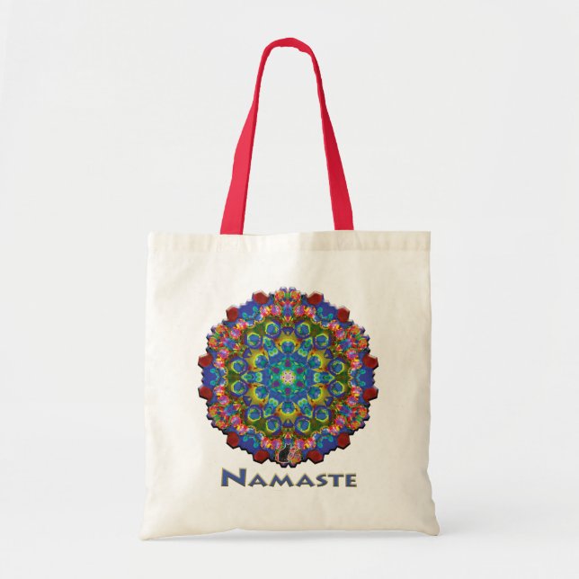 Bolsa Tote Caleidoscópio de Namaste do Doily (Frente)