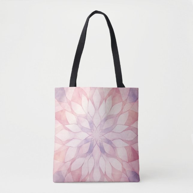 Bolsa Tote Caleidoscópio Rosa (Frente)