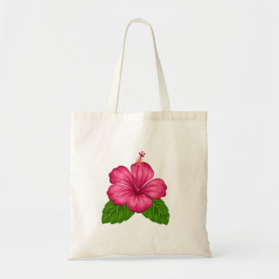 Bolsa Tote Calendário arranjado e hibisco rosa