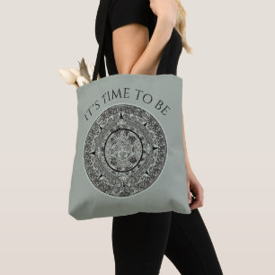 Bolsa Tote Calendário maia 1 do Aztec Sun Stone do México