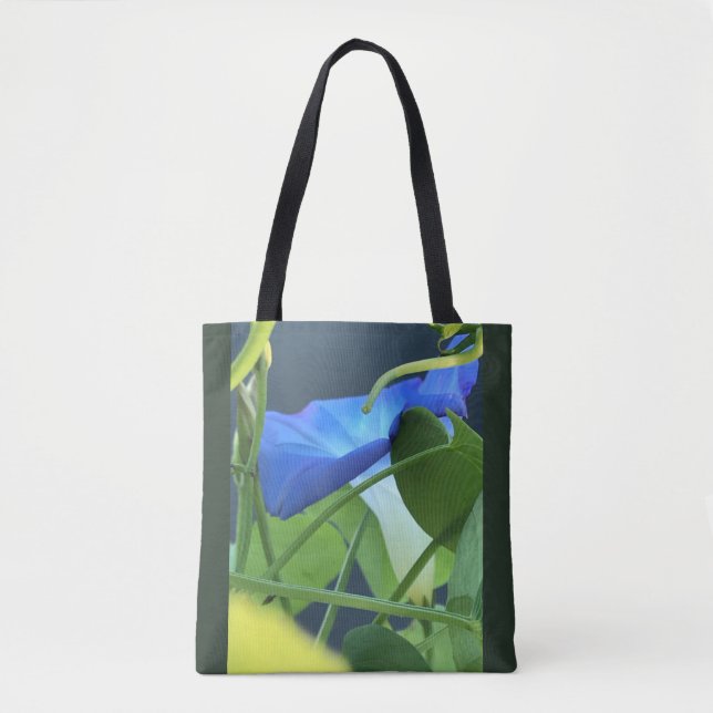 Bolsa Tote Cálice-de-Manhã Azul Glória (Frente)