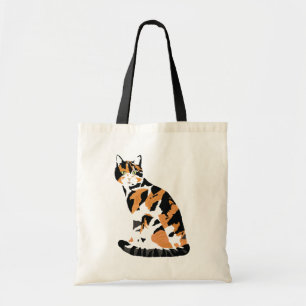 Bolsa Tote Calico gato sentado