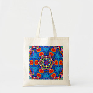 Bolsa Tote Calidoscópio pintura a óleo multicolorida