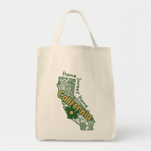 Bolsa Tote California Floral Doodles